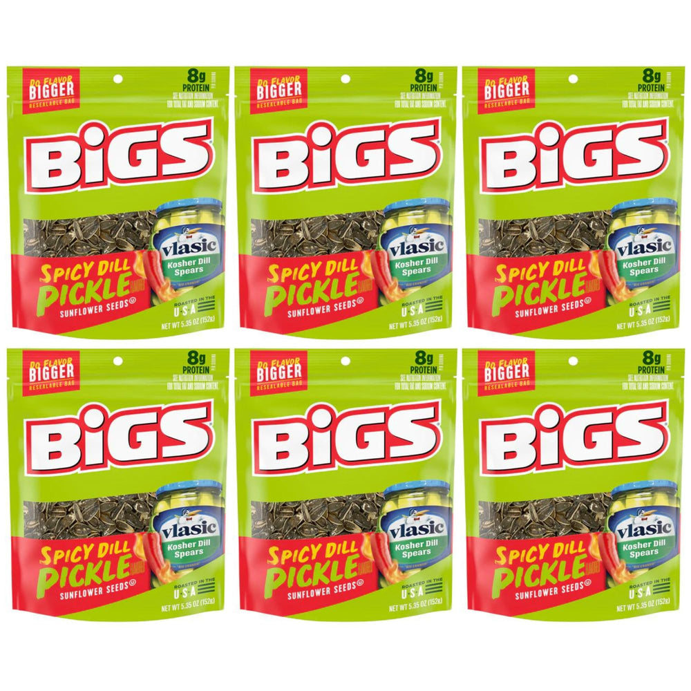 Supply Syndicate BIGS Vlasic front packaging shows bold pickle branding and portioning benefit