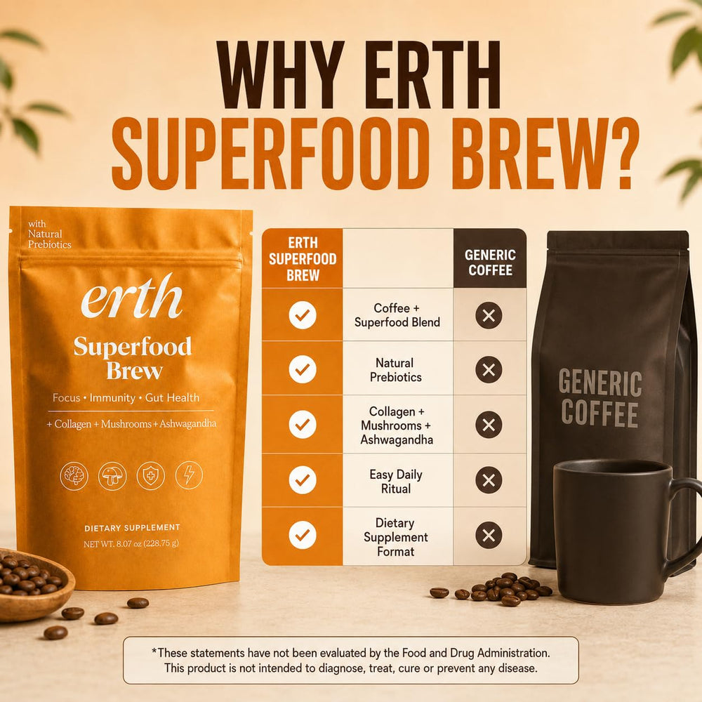 Supreme Detox Erth brewed in mug demonstrating ready-to-drink appeal