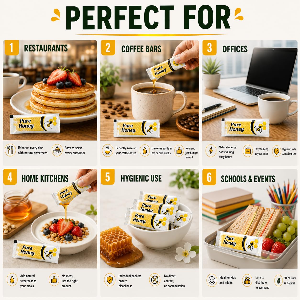 SUPREME IMPRESSION packets on a picnic tray with food showing portable convenience and freshness benefit