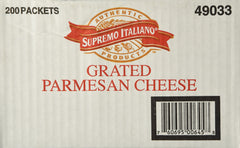 Supremo Italiano front view of sealed packet stack showing portability and freshness