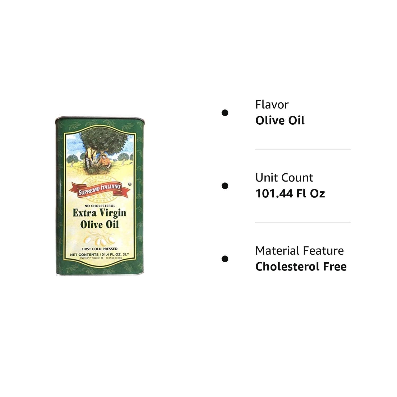 Supremo Italiano in kitchen setting showing 3L can offering pantry convenience