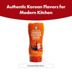 Surasang sauce texture close-up showing glossy sticky glaze benefit cling to chicken
