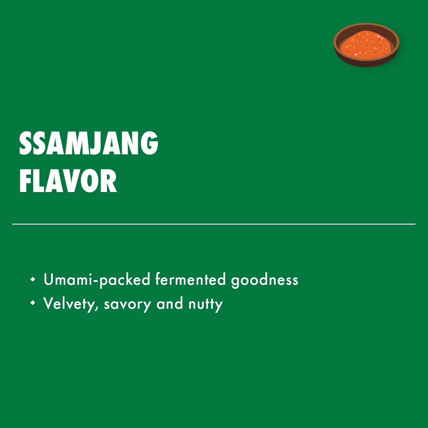 Surasang ssamjang used as dip with vegetable sticks for healthy snacking