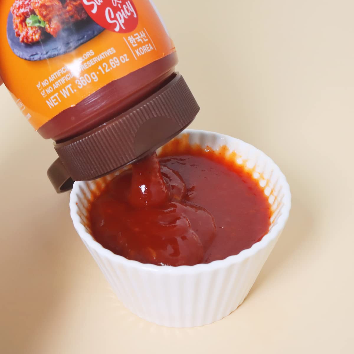 Surasang ingredients arranged in studio showing gochujang and garlic benefit real Korean flavor
