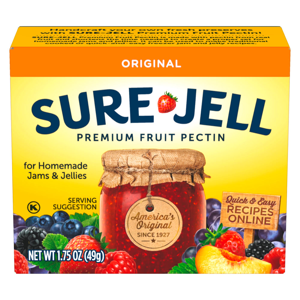 Sure-Jell front packaging showing brand and pack benefits