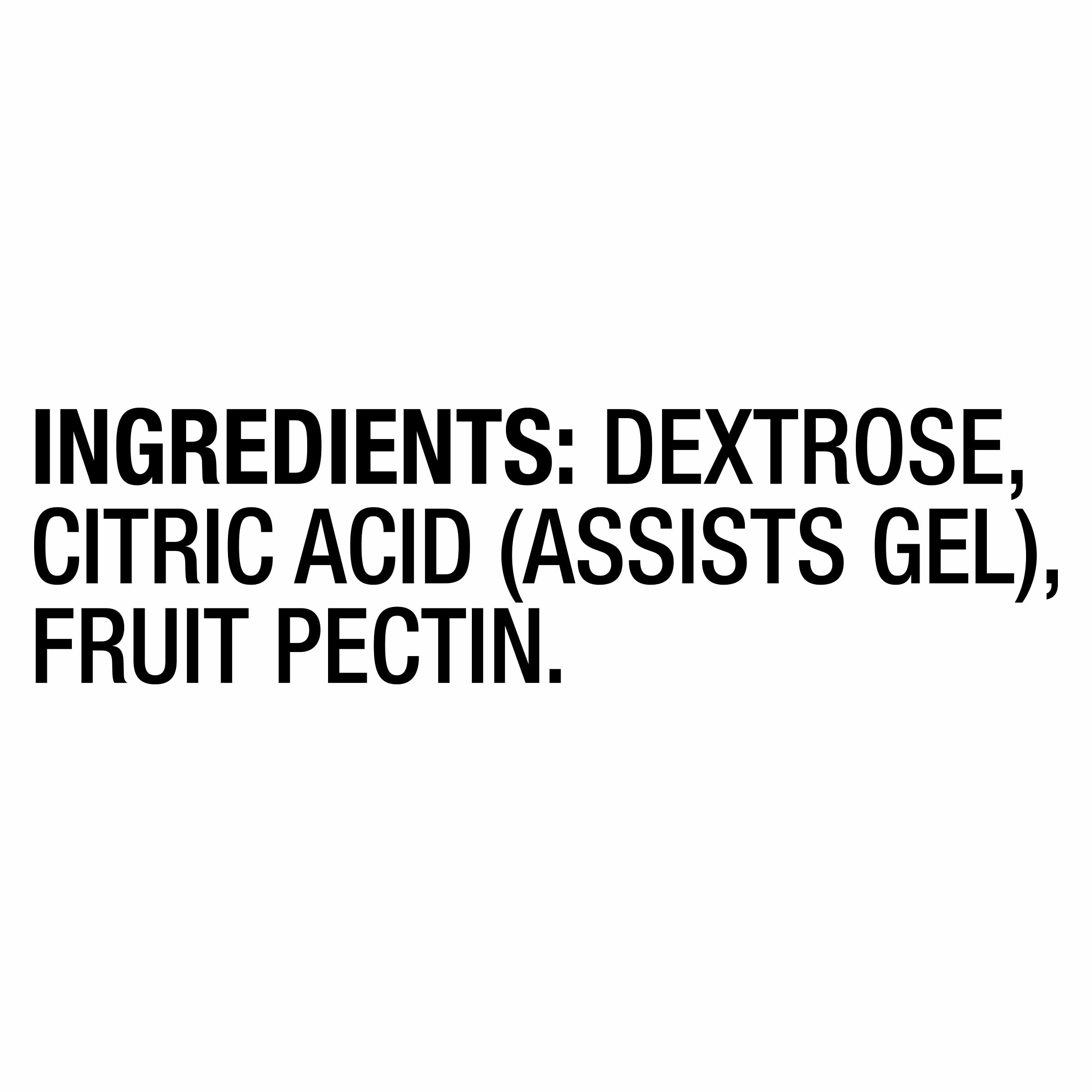 Sure-Jell nutrition and ingredients label for product transparency