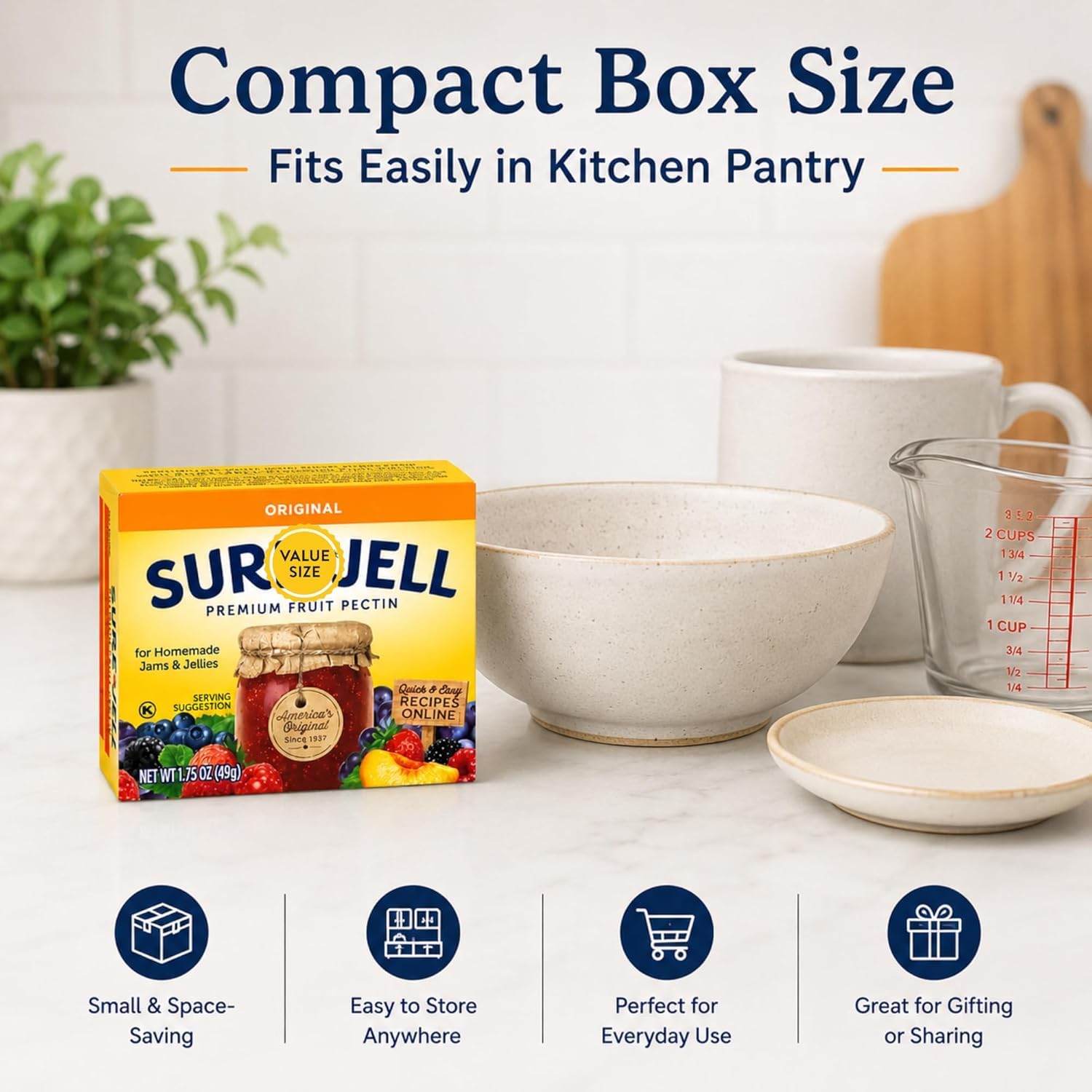 EH95 LLC product beside measuring cup to show scale and batch quantity guidance