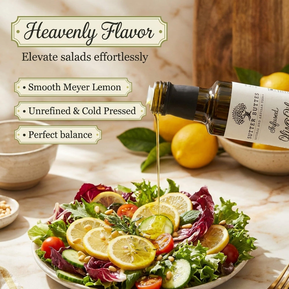 Sutter Buttes label closeup highlighting ingredients and artisan quality benefits
