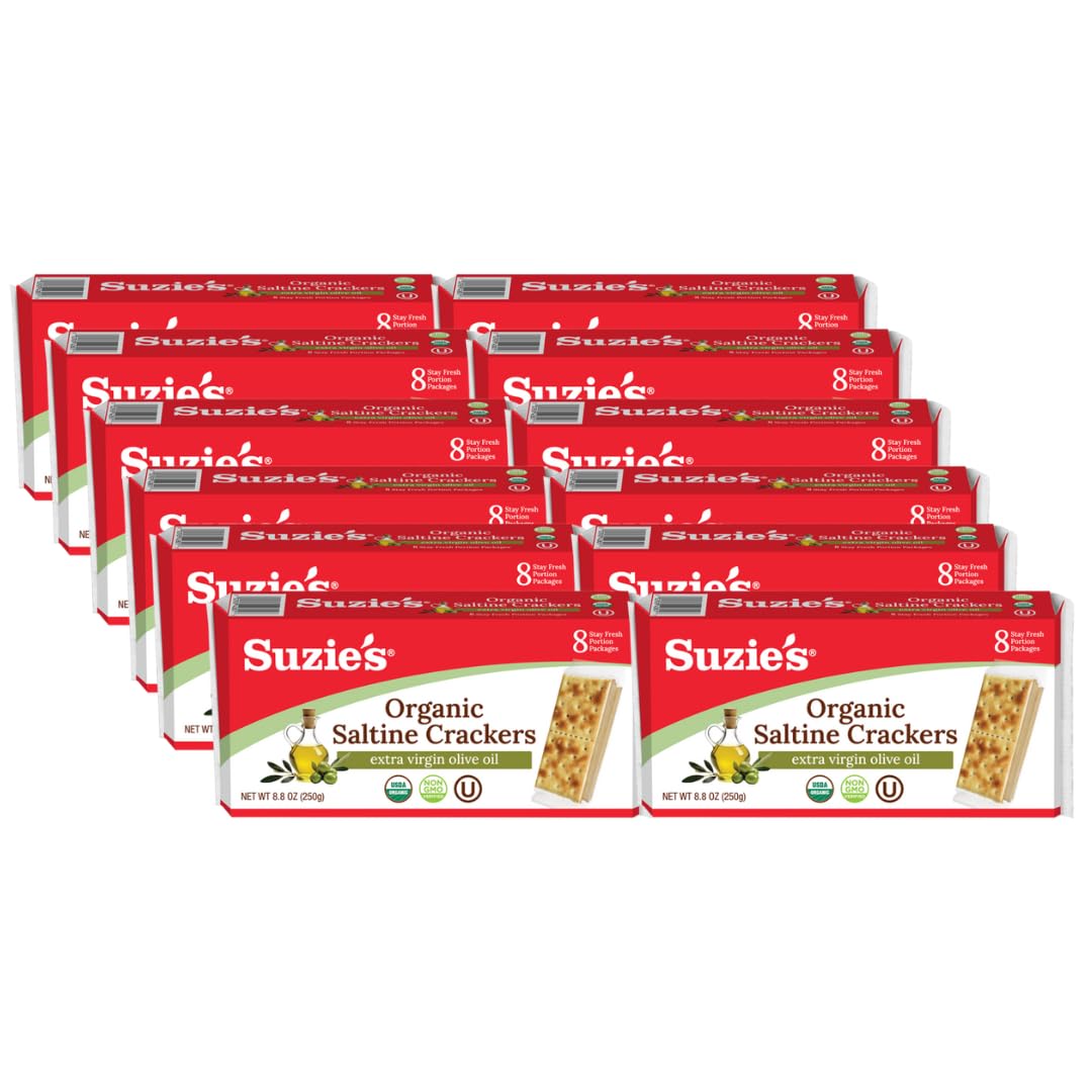 SUZIE'S front package showing 12-pack box and branding with convenience benefit