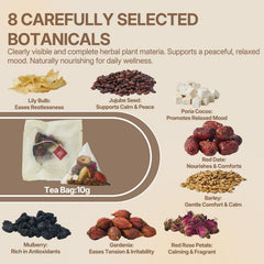 SVEYN visible whole botanicals inside sachet showing natural ingredients