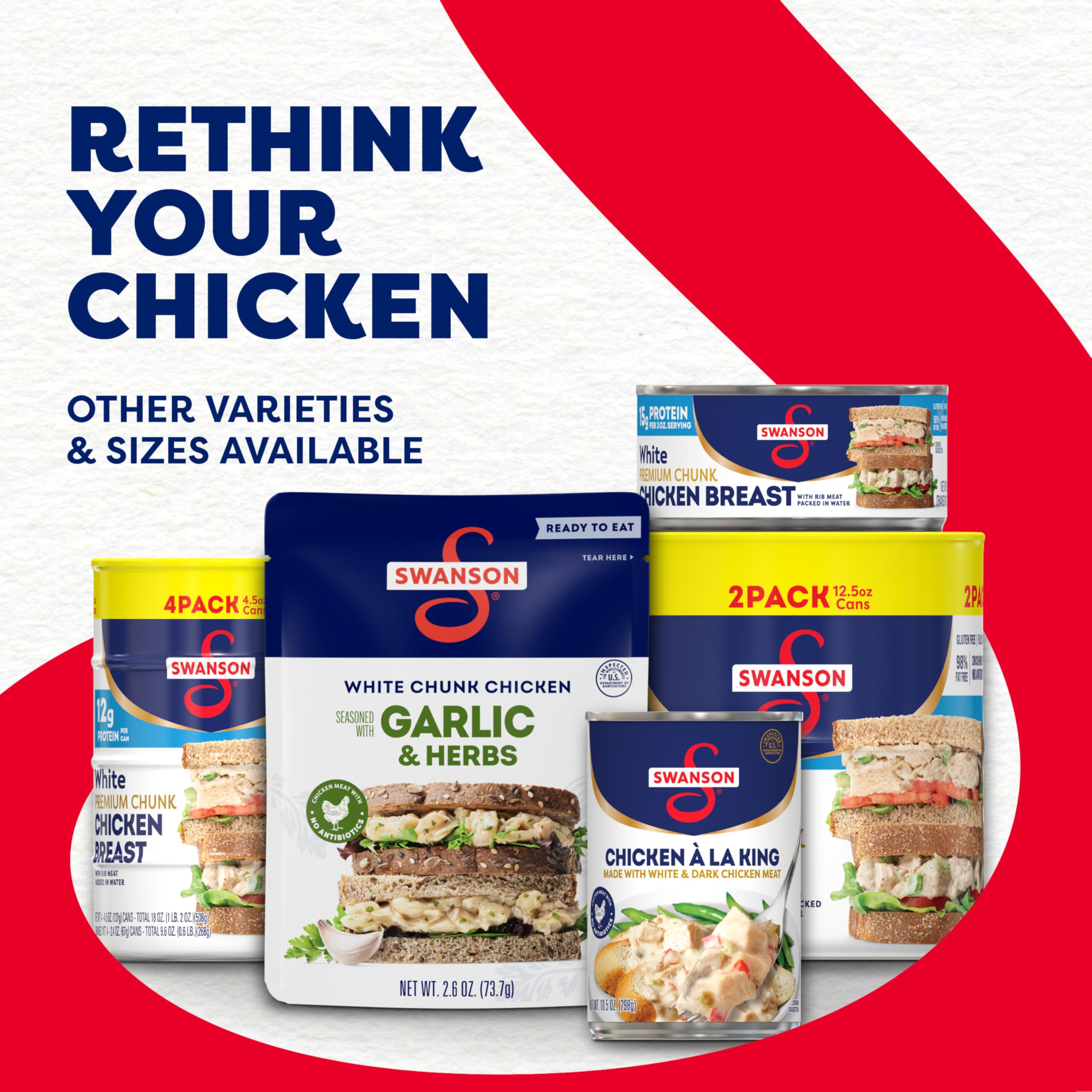 swanson chicken on crackers showing quick snack and protein boost