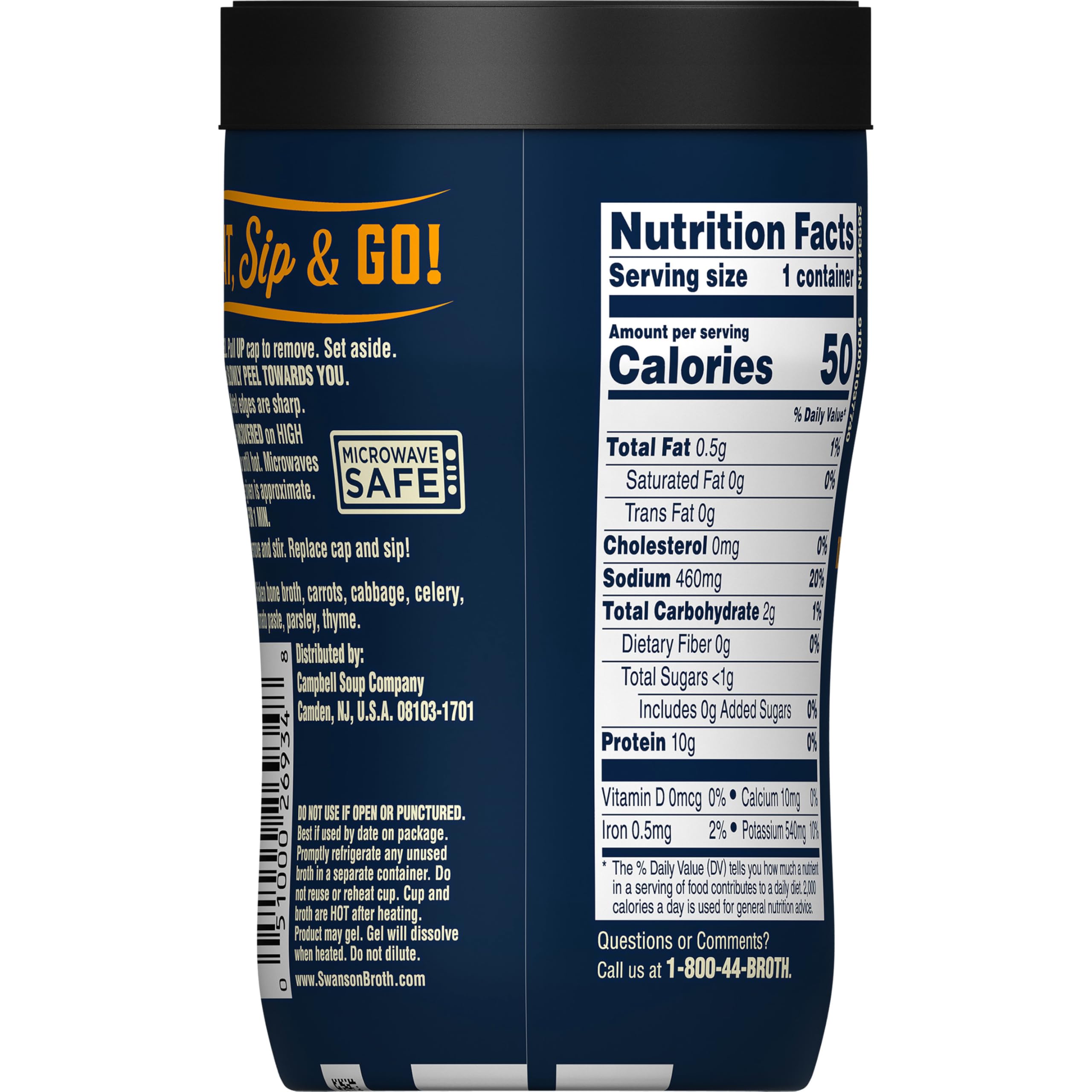 Swanson nutrition label and ingredient list visible for informed choice