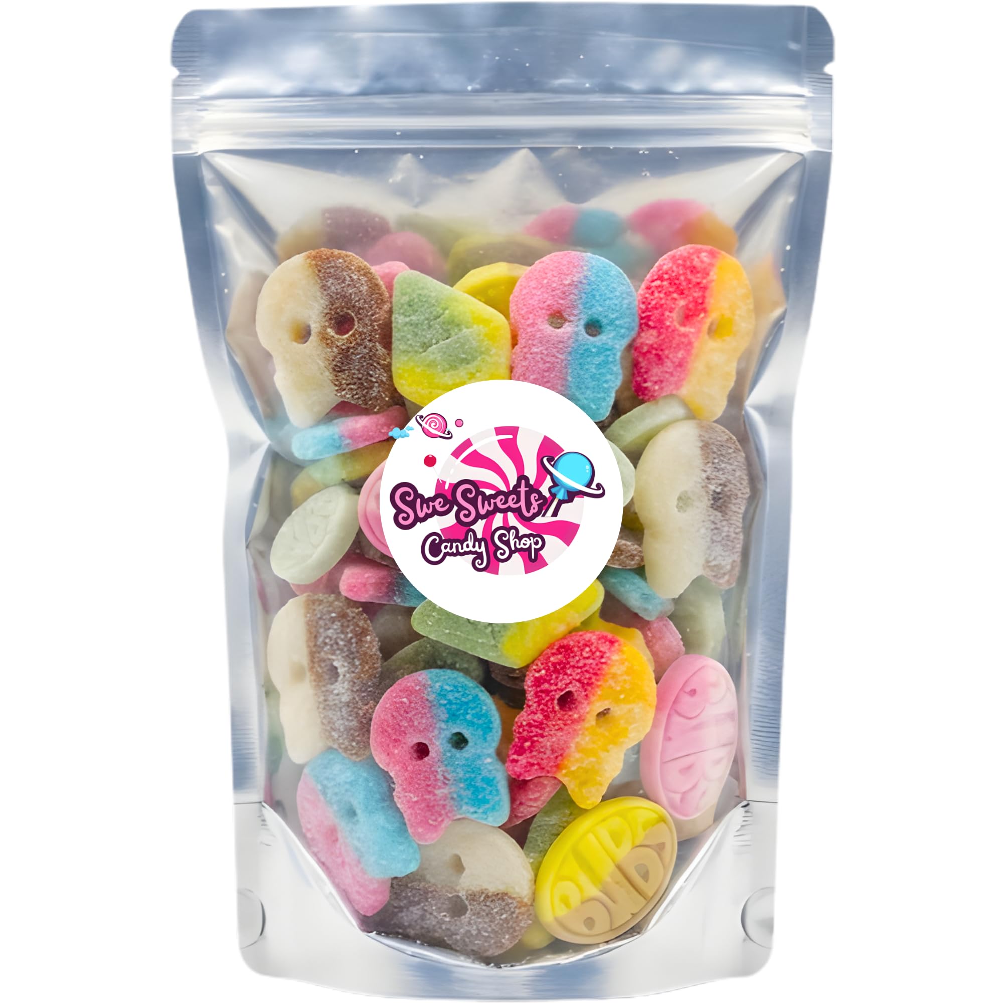 Swe Sweets Bubs front packaging showing resealable bag and mix for easy fresh storage