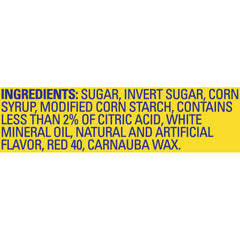 Close-up of Swedish Fish mini texture showing chewy fruit detail