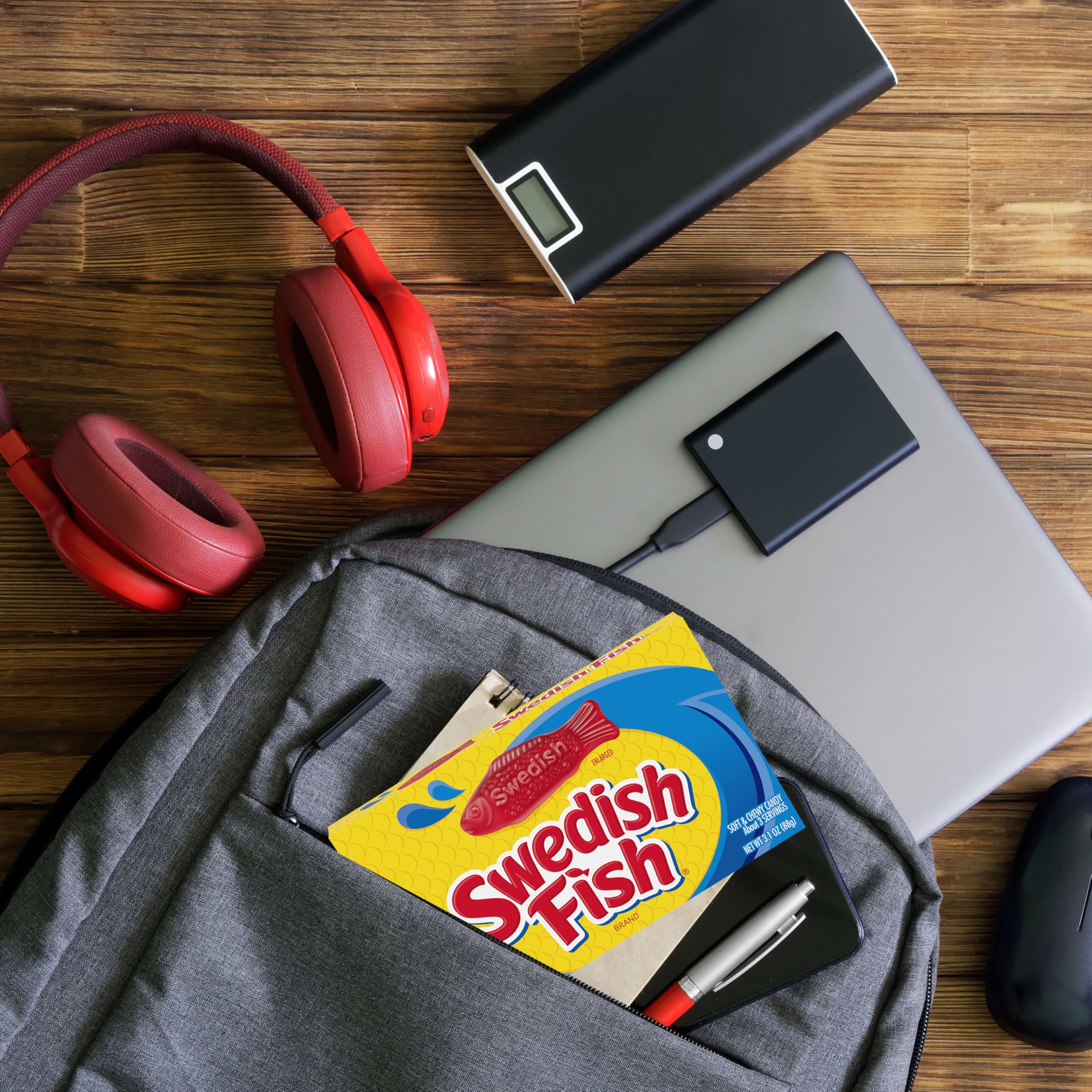 Swedish Fish label and nutrition panel for ingredient reference