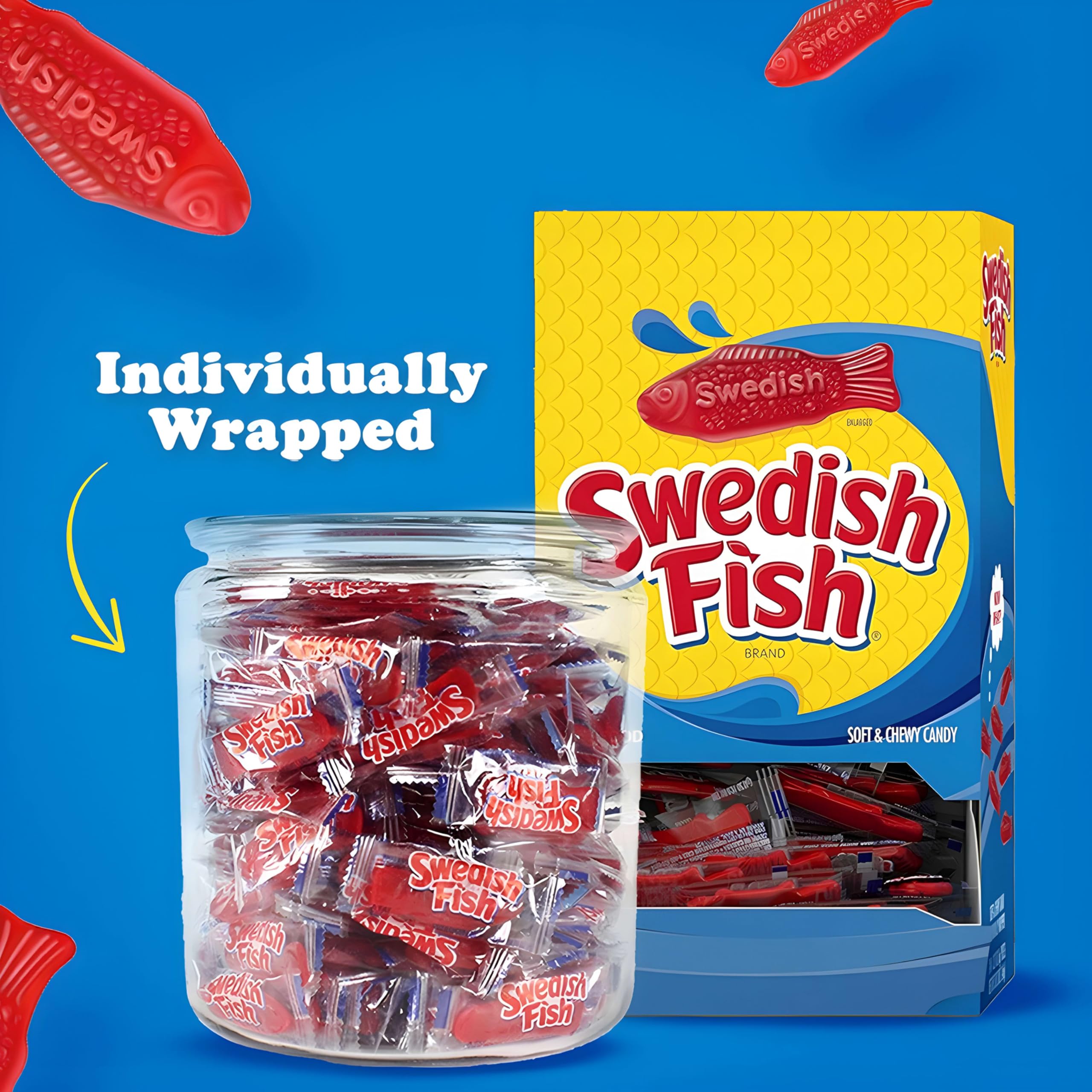 swedish fish served in bowl at party creating festive sharing option