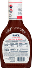 Sweet Baby Ray's Sweet & Spicy being tossed on wings offering sticky coverage and bold flavor