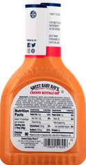 Sweet Baby Ray's creamy buffalo sauce poured into a bowl highlighting creamy texture for easy dipping