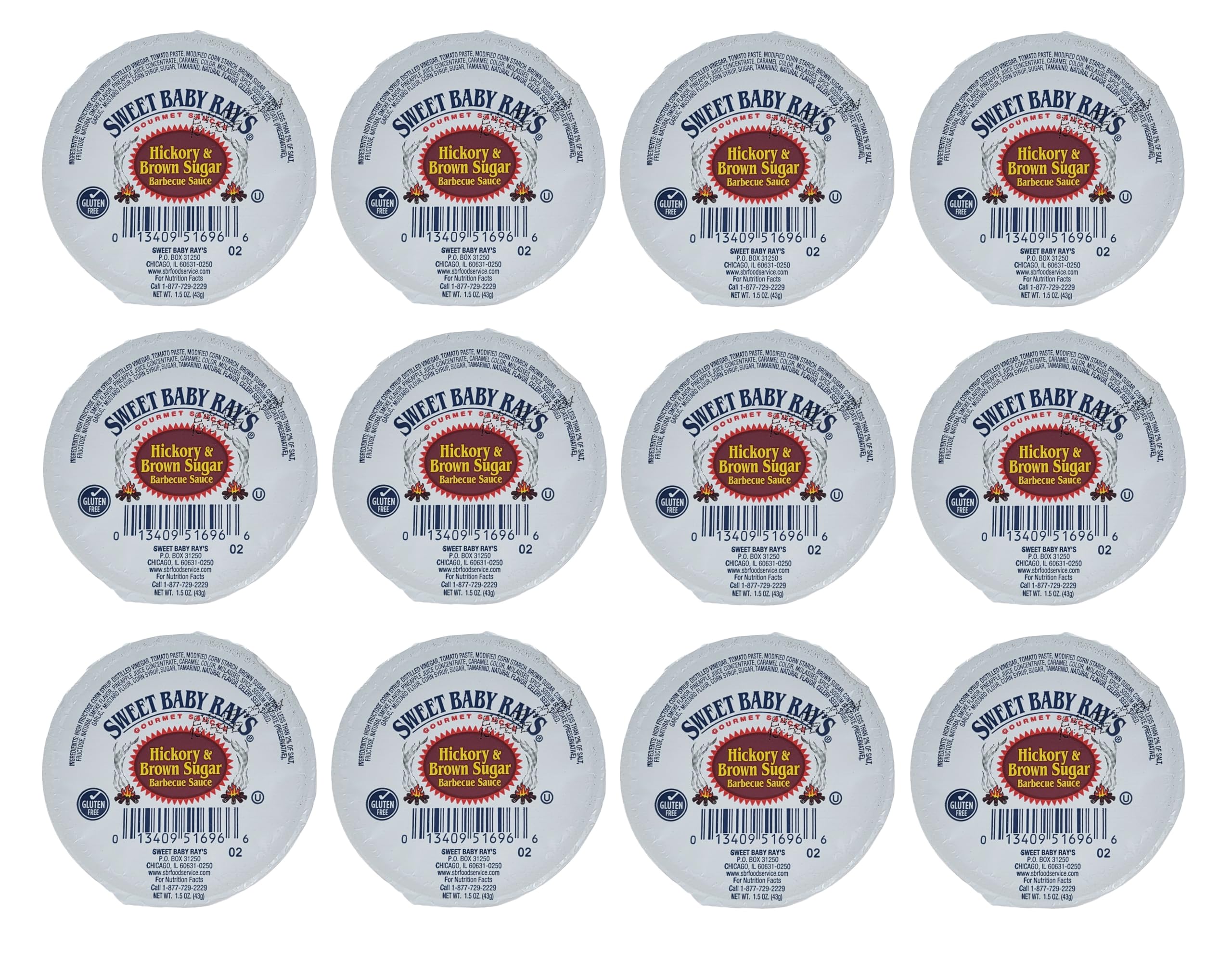 Sweet Baby Ray's stacked cups showing ready-to-serve convenience and portion control