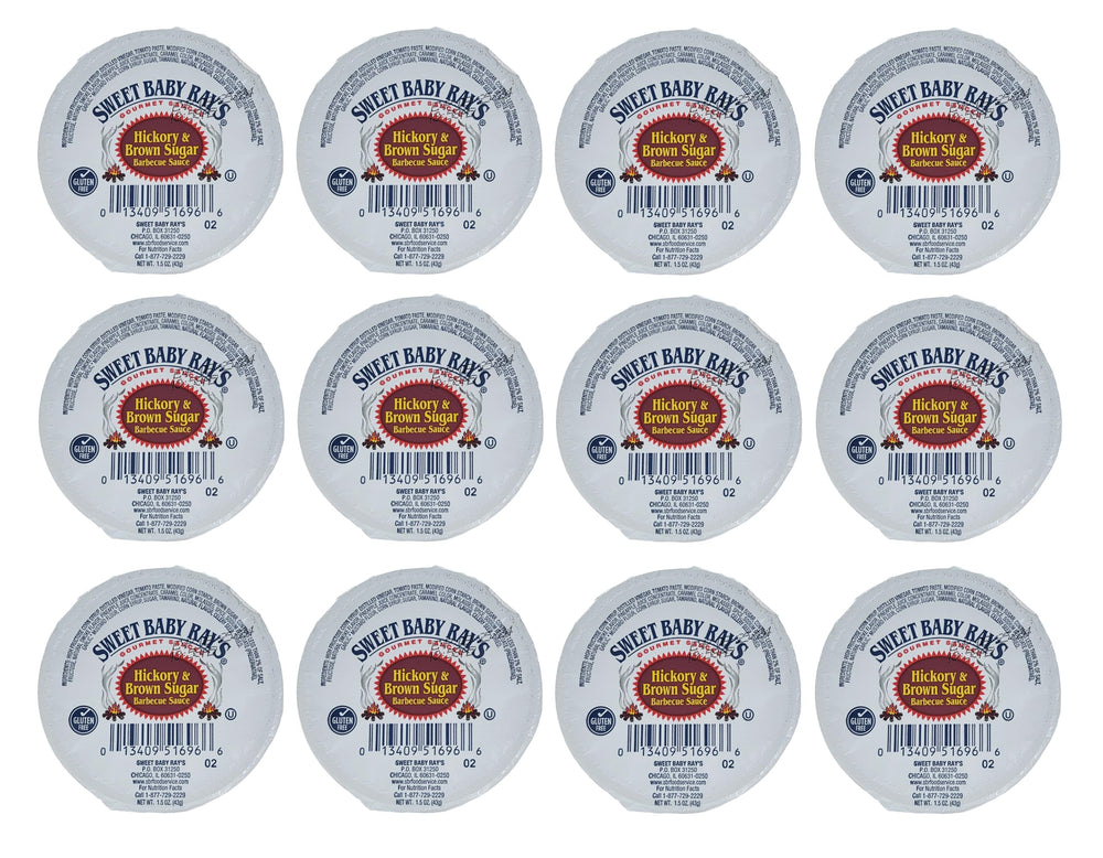 Sweet Baby Ray's stacked cups showing ready-to-serve convenience and portion control