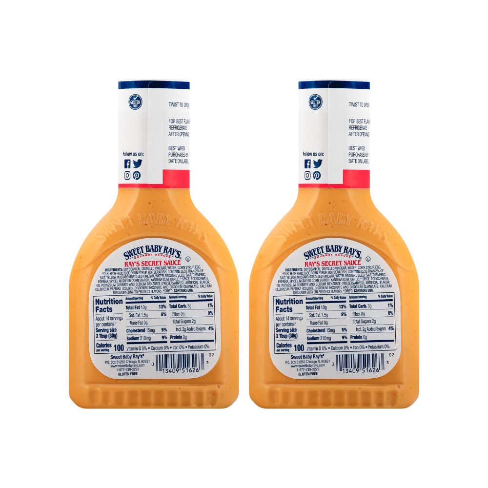 Close-up pour of Sweet Baby Ray's Secret Sauce showing texture and thickness, perfect for dipping