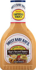 Sandwich topped with Sweet Baby Ray's Secret Sauce highlighting savory enhancement and better bite