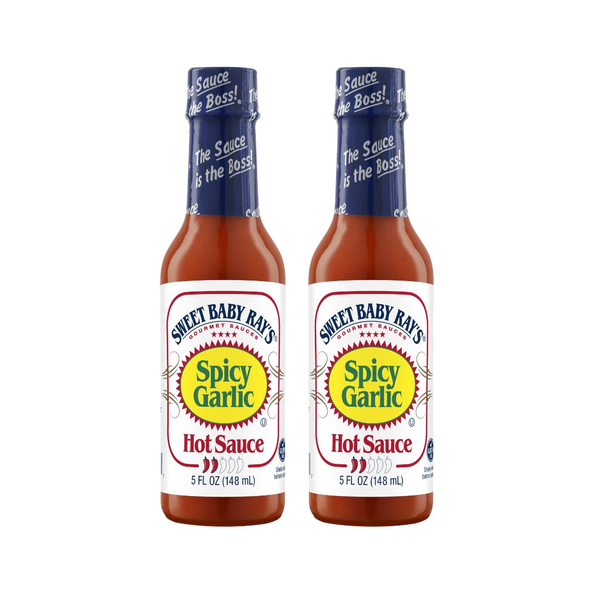 Sweet Baby Ray's front packaging showing bold garlic hot sauce for flavor boost
