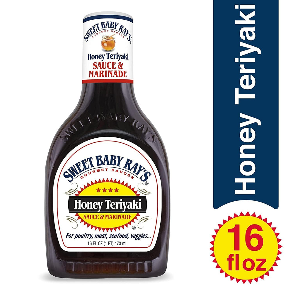 Sweet Baby Ray's pouring teriyaki over food to add instant sweet-savory flavor