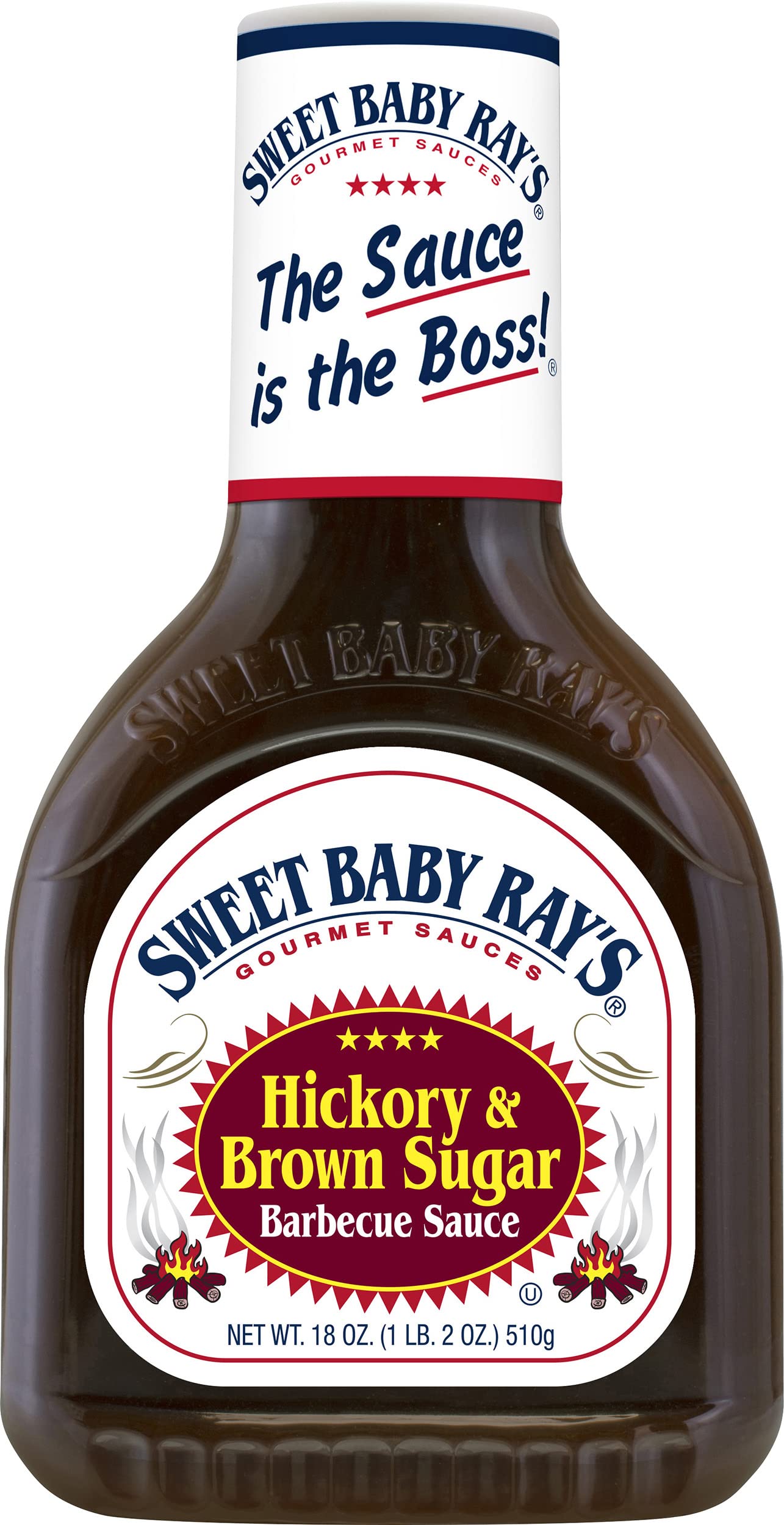 Three Sweet Baby Ray's bottles lined up to display variety and easy selection