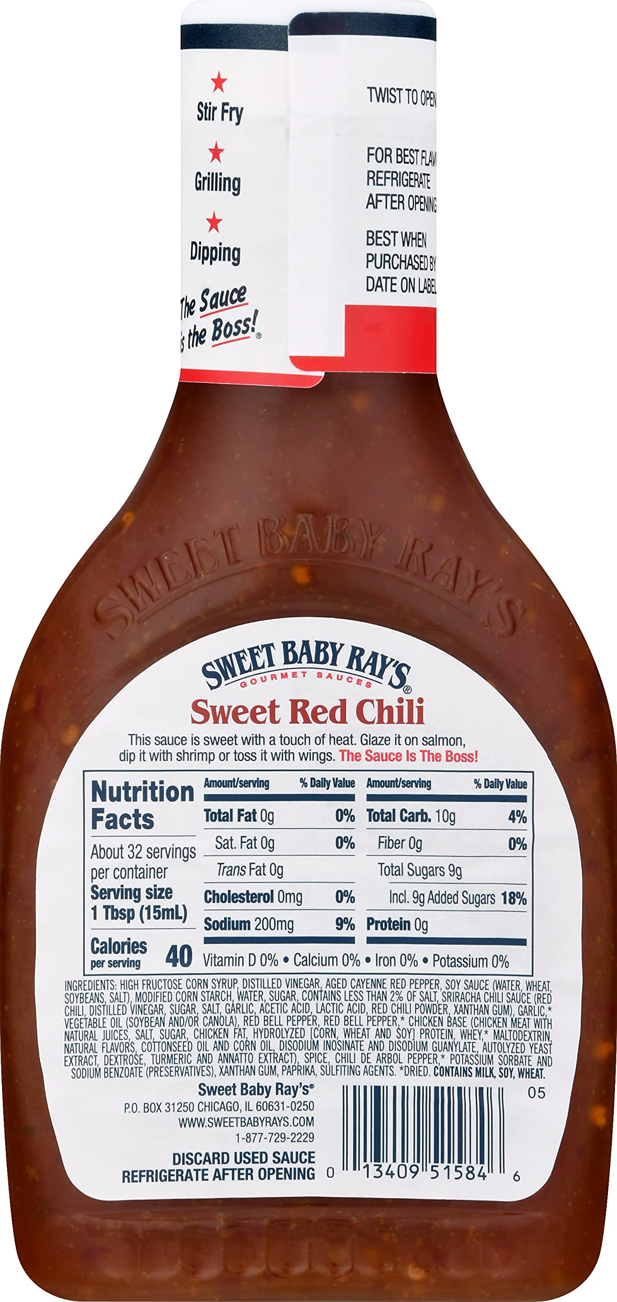 Sweet Baby Ray's wings coated in sweet red chili glaze showing caramelized finish