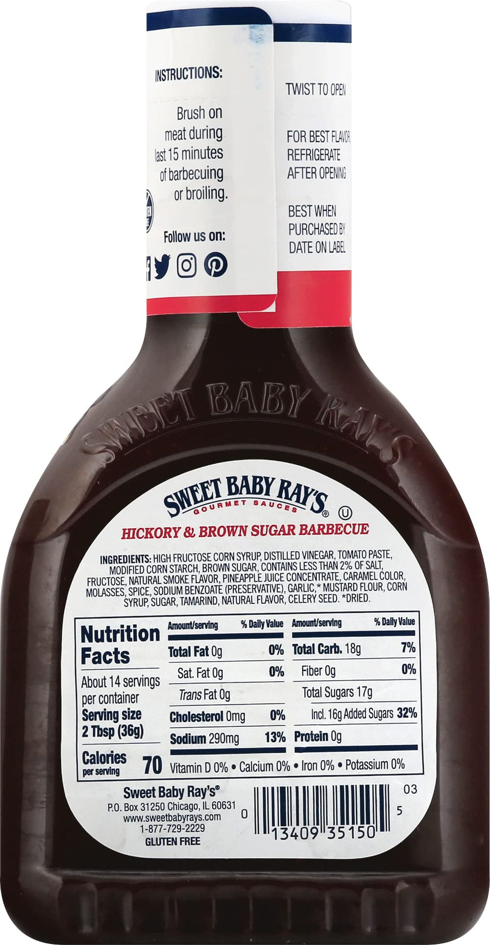 Sweet Baby Ray's Sweet n Spicy served with wings as zesty dip