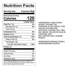 Sweet Candy Company taffy next to a ruler showing piece size — demonstrates portion scale
