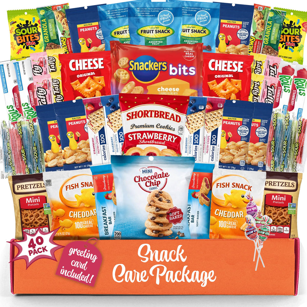 Sweet Choice front packaging showing 40-count snack box and gifting appeal