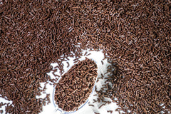 sweet eva’s close-up of jimmies texture highlighting crisp crunch