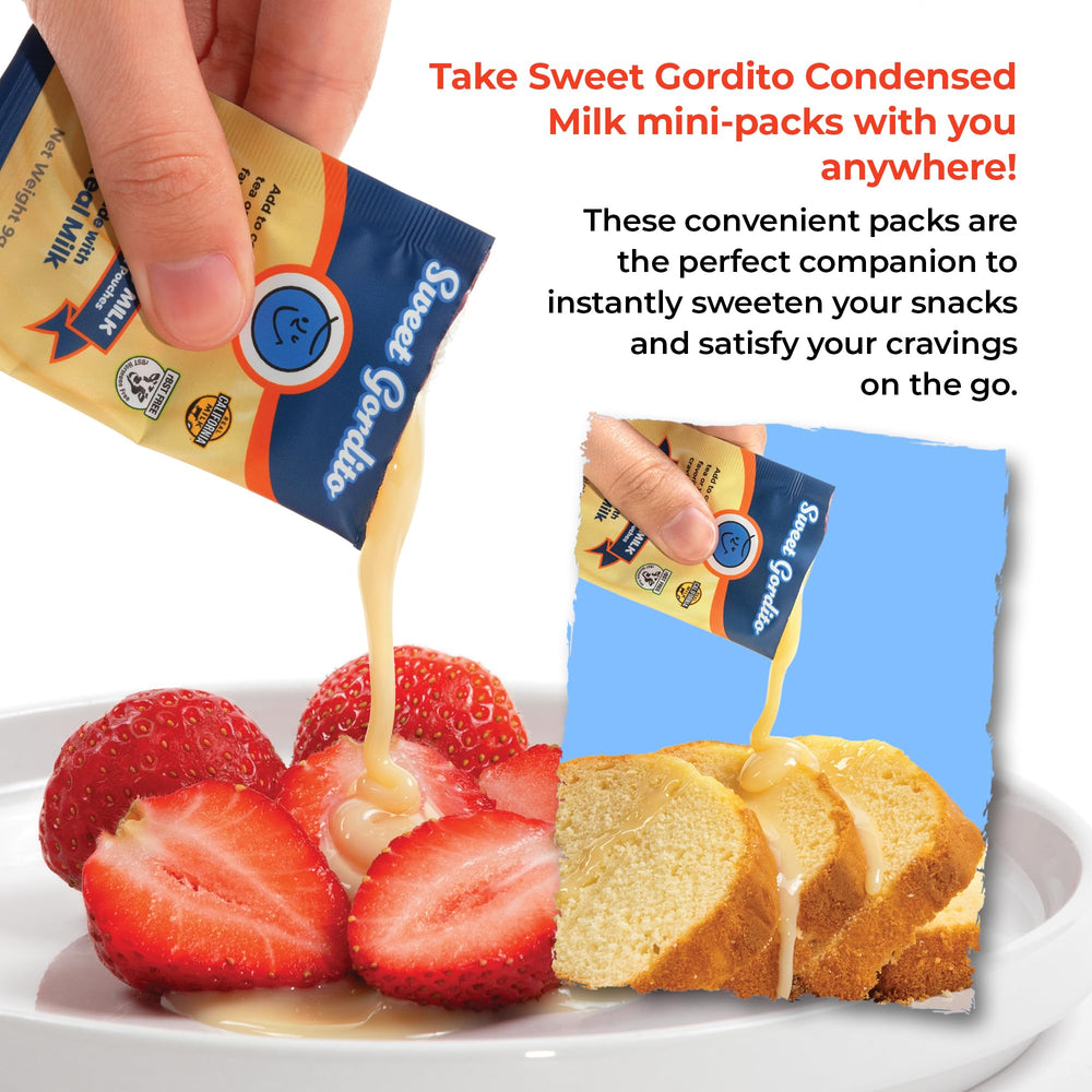 Sweet Gordito label and ingredient panel showing grass-fed milk sourcing