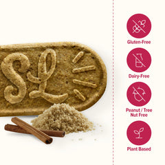 Sweet Loren's biscuit close-up highlighting crunchy texture and wholesome oats