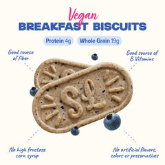 Sweet Loren's close-up of biscuit texture highlighting oat crunch benefit