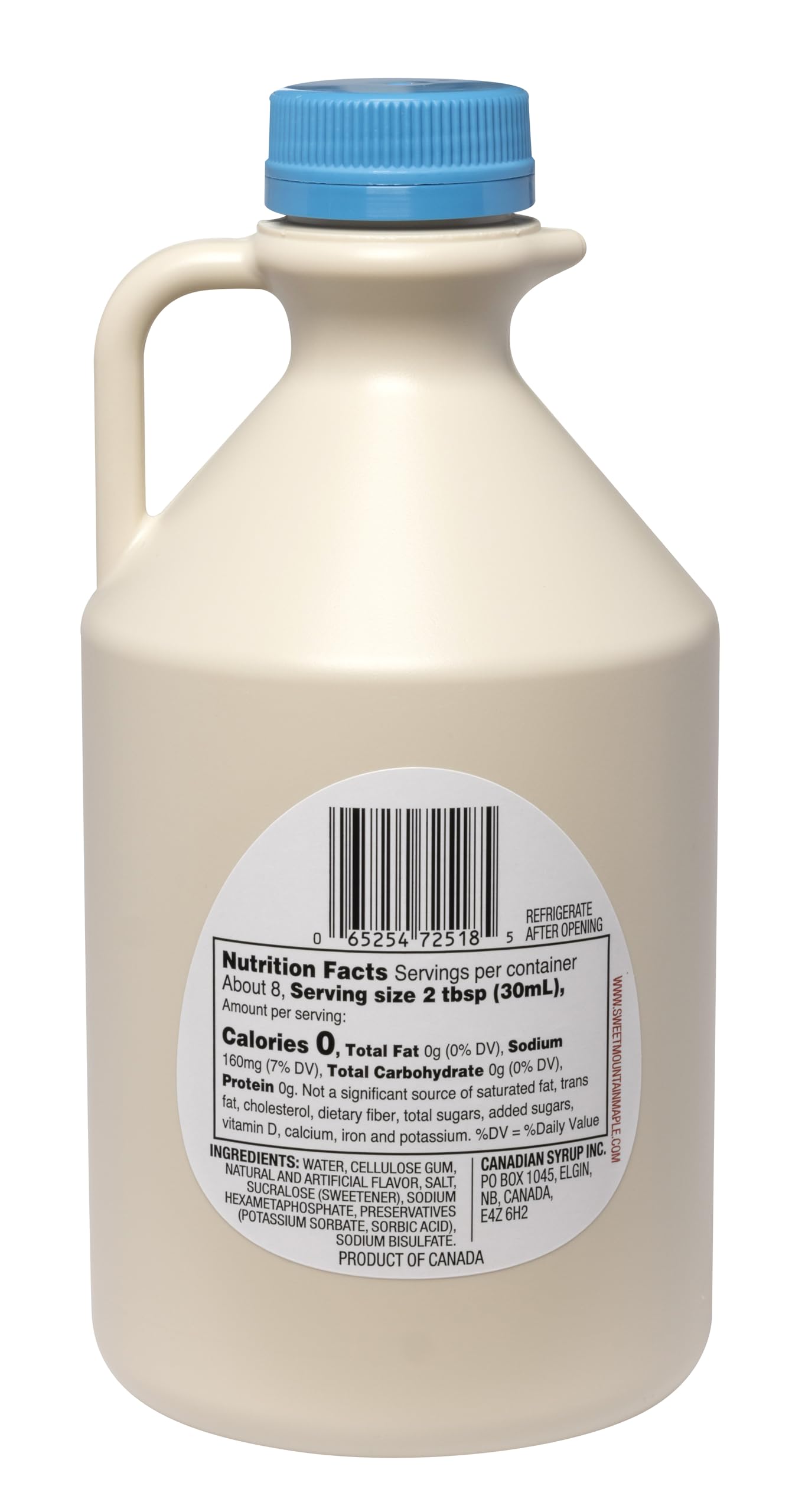 Sweet Mountain pouring over pancakes, adds maple flavor without sugar