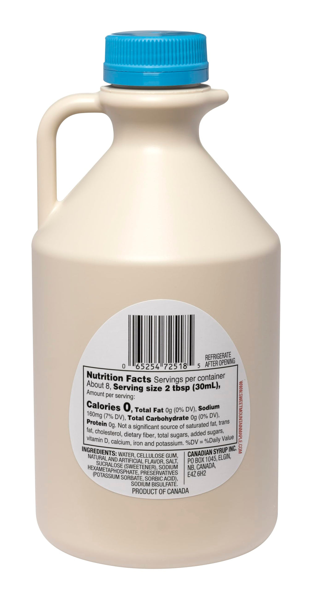 Sweet Mountain pouring over pancakes, adds maple flavor without sugar