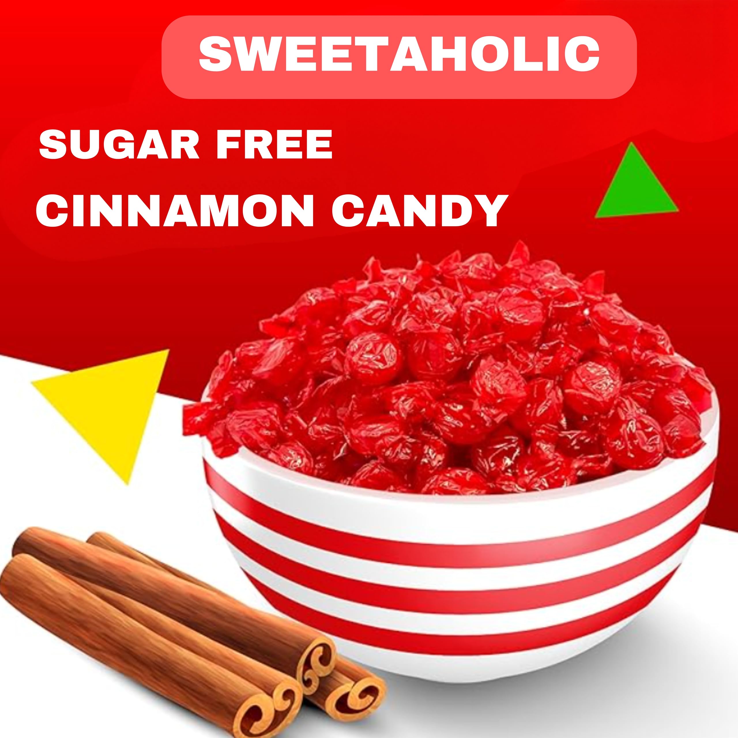Sweetaholic unwrapped cinnamon disc closeup showing glossy texture and flavor