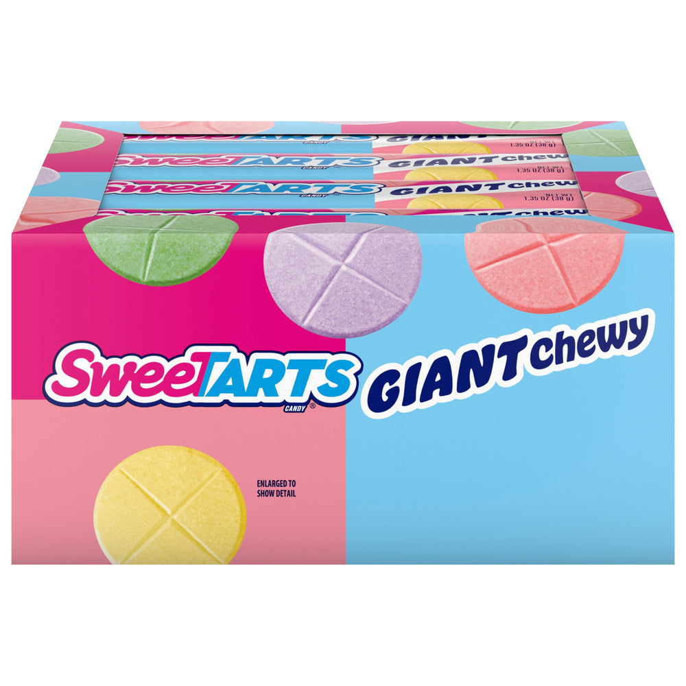 SweeTARTS front packaging showing bulk box and brand appeal
