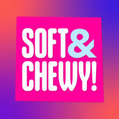 SweeTARTS cross-section revealing tart apple center and soft chew benefit
