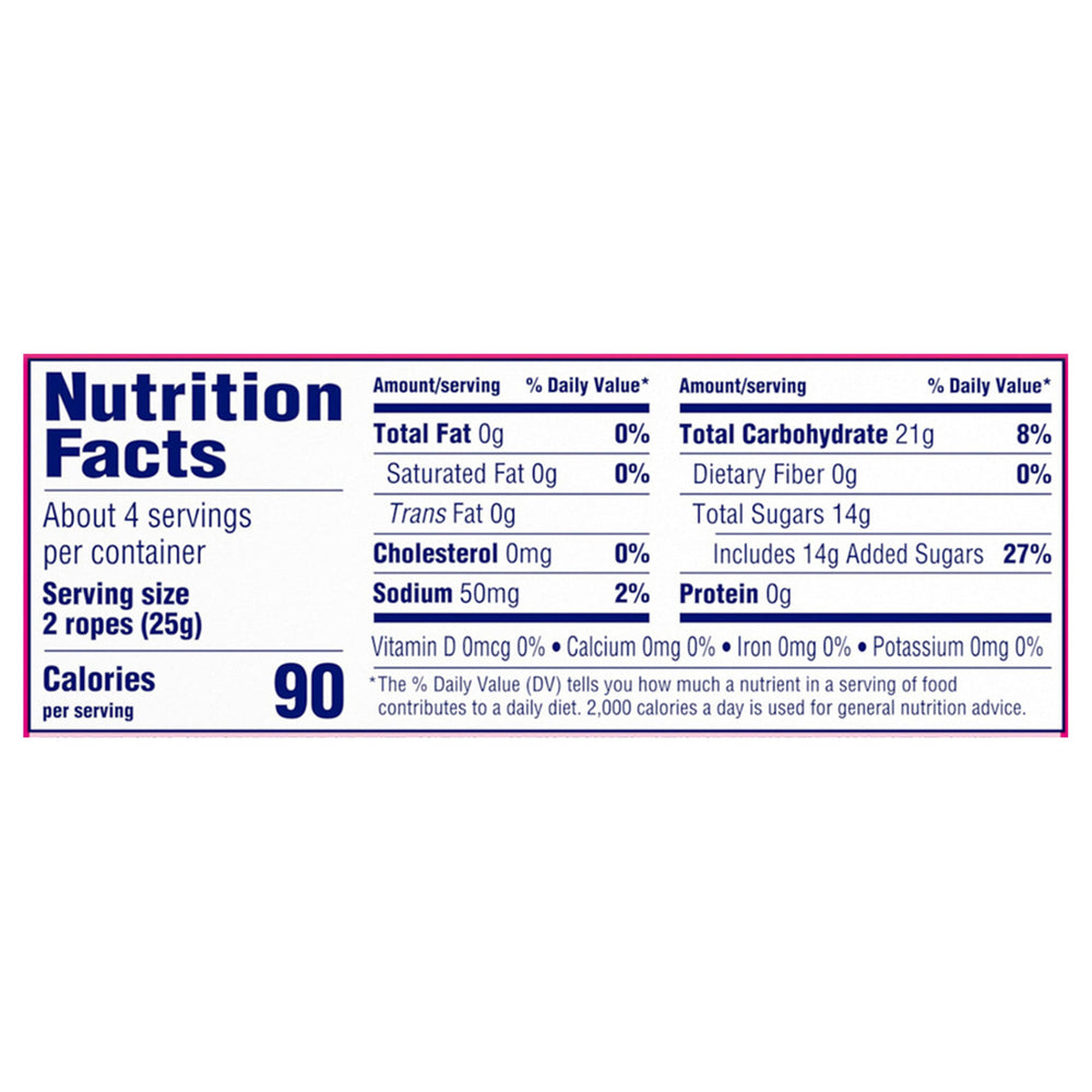 SweeTARTS label and nutrition panel visible for ingredient awareness and brand trust