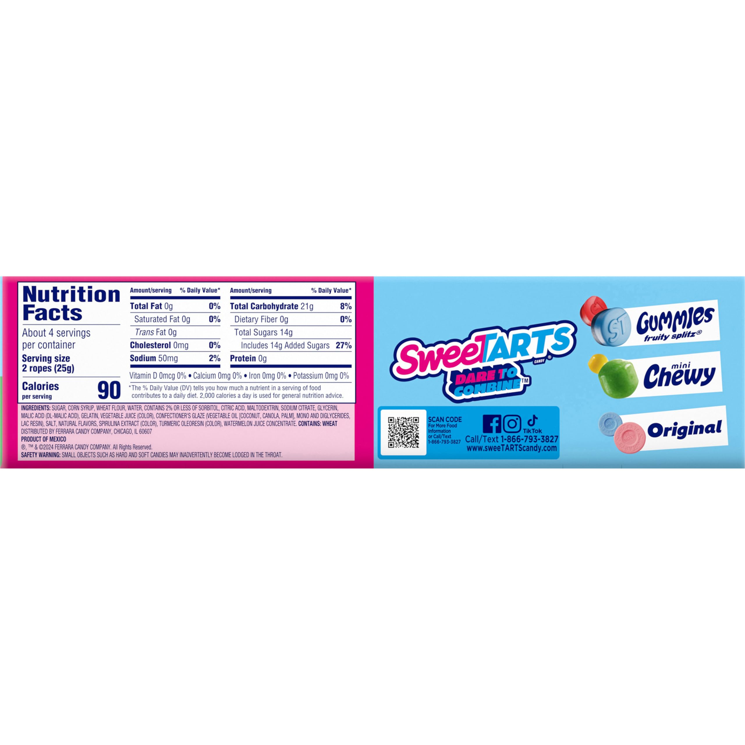 SweeTARTS 3.5 oz pack in lunchbox illustrating a ready-to-go snack option