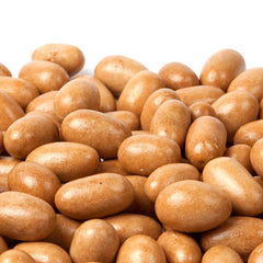 SweetGlob close-up of a coated peanut highlighting crisp texture and crunch