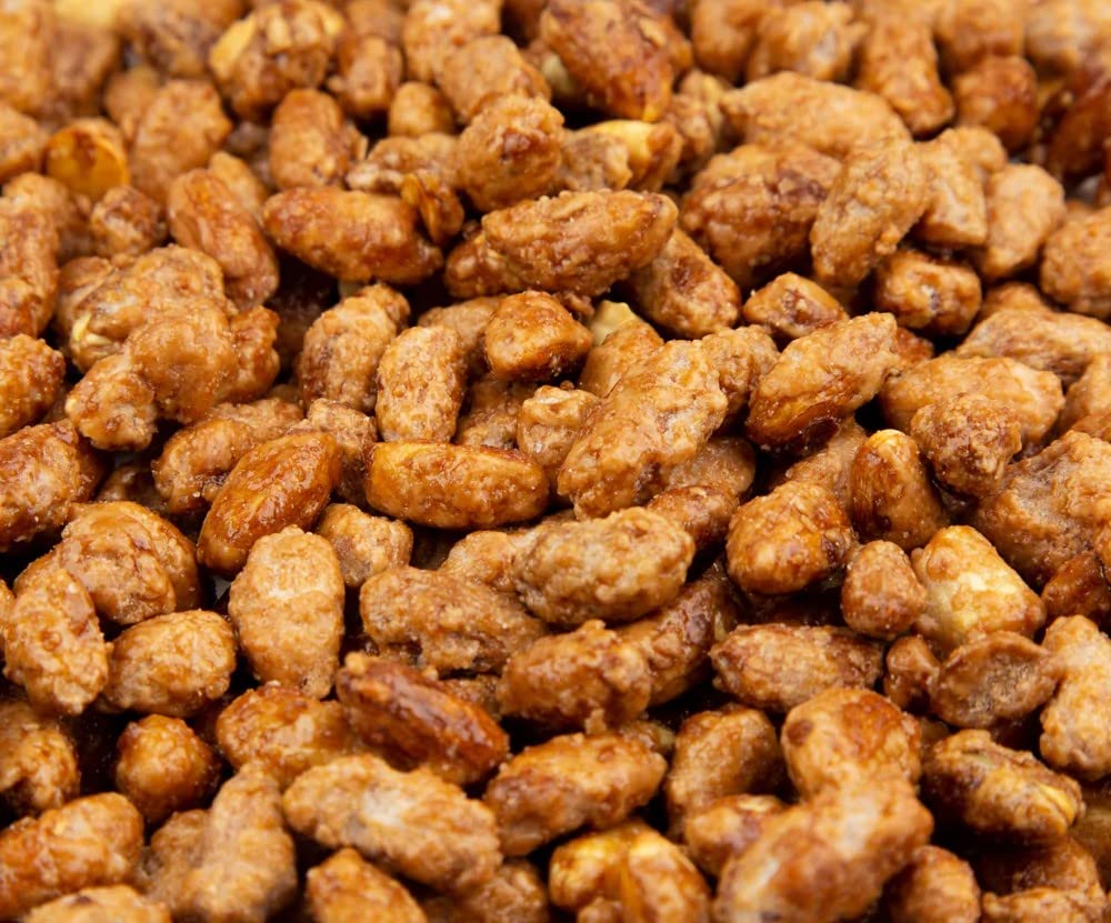 SweetGlob close-up of glossy butter toffee shell revealing crunchy texture