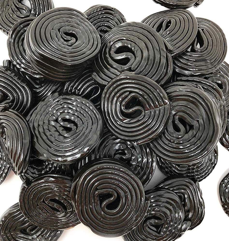 SweetGourmet close-up of licorice texture highlighting firm chew and bold flavor
