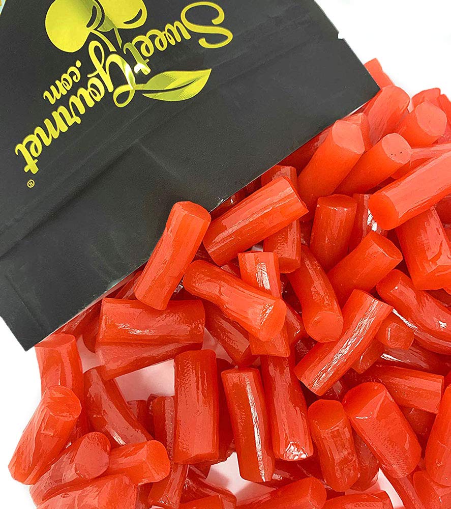 Close up of Finnska Strawberry Bites texture highlighting soft chew and smooth surface benefit
