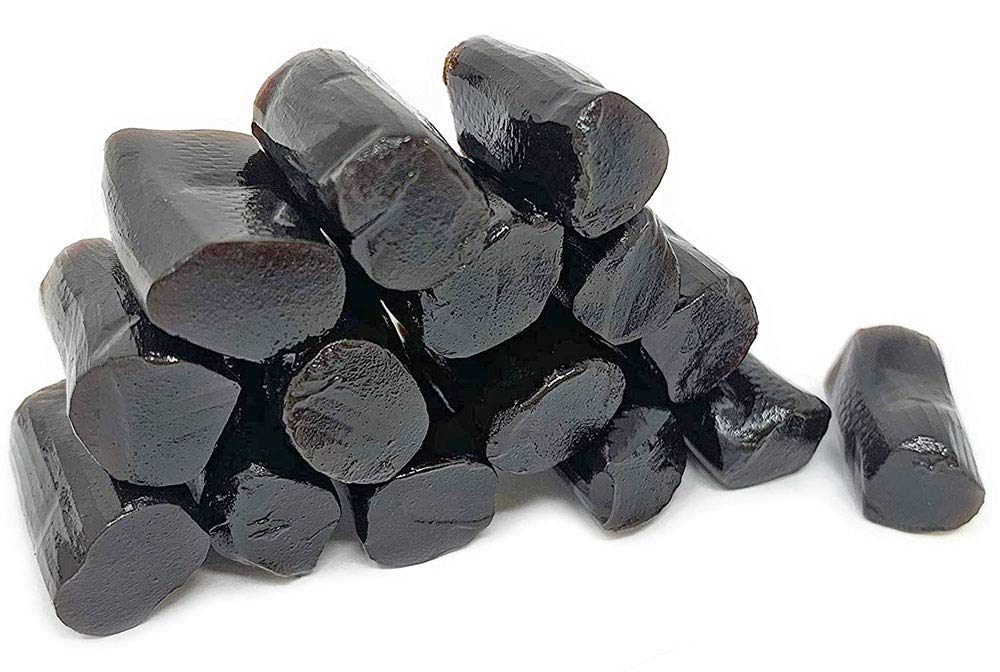 SweetGourmet macro shot of licorice surface showing soft texture and rich color