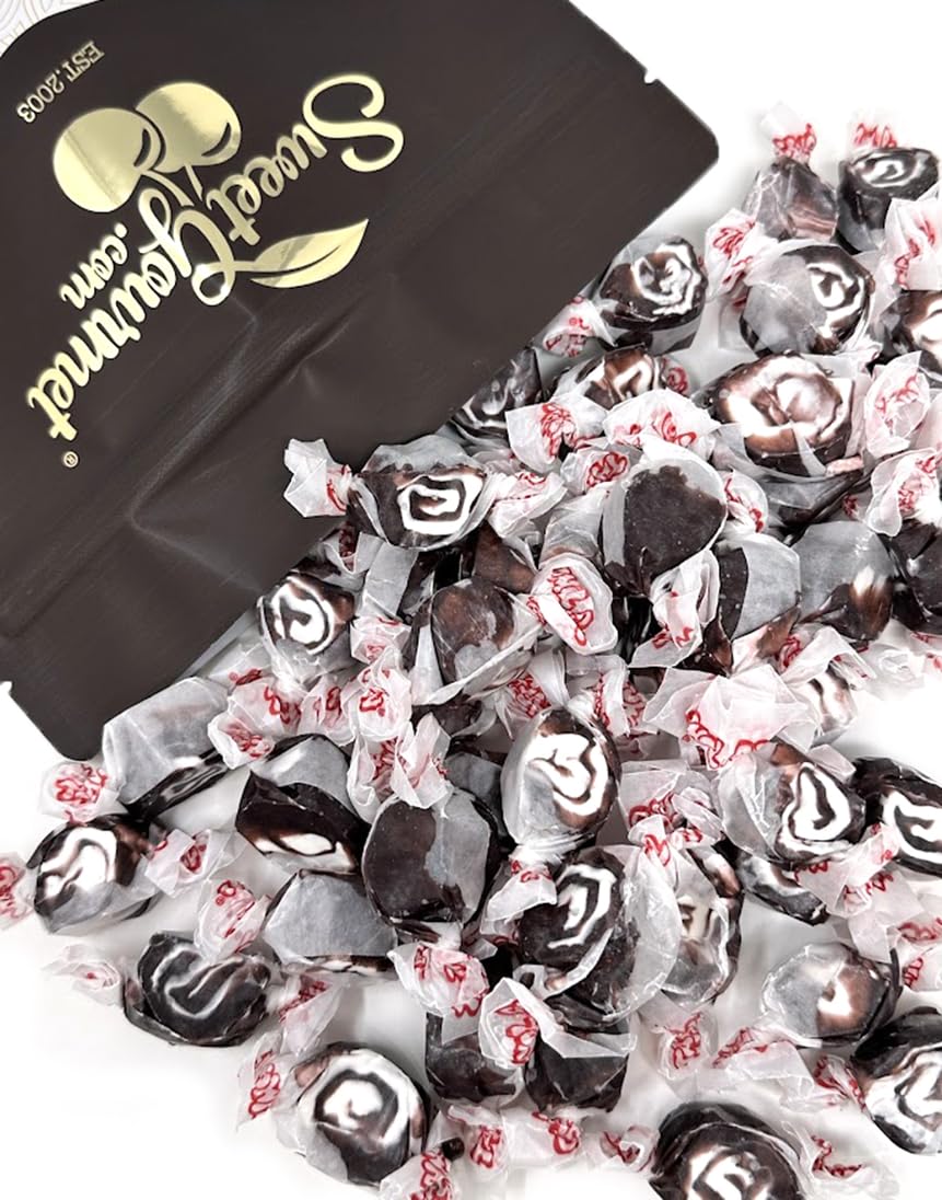 SweetGourmet front packaging showing 1 lb pouch and bold licorice appeal
